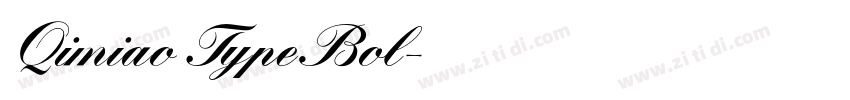 Qimiao Type Bol字体转换